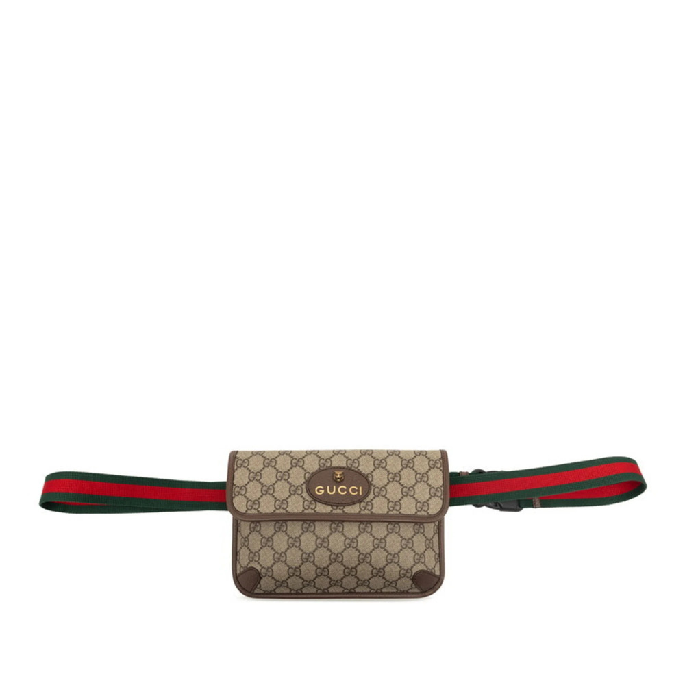 GUCCI Vintage Brown Leather Fanny Pack - Picture 1 of 6
